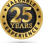 25 Years Valuable Experience badge